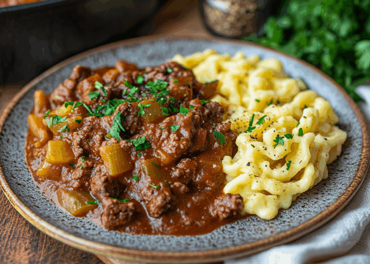 Satisfying Goulash With Homemade Spaetzle 1 Satisfying Goulash With Homemade Spaetzle