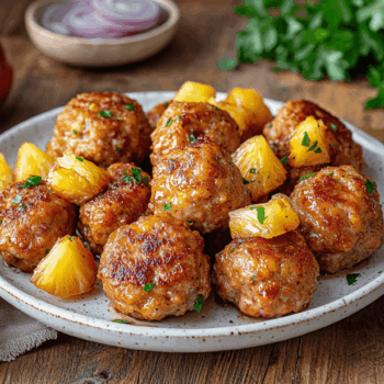 Sweet Pineapple Pork Meatball 2 Sweet Pineapple Pork Meatball2