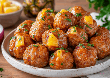 Sweet Pineapple Pork Meatball