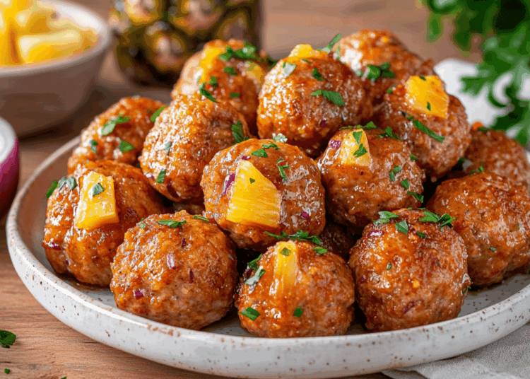 Sweet Pineapple Pork Meatball 1 Sweet Pineapple Pork Meatball