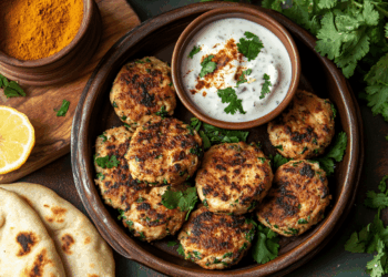 Savoury Chicken Spinach Kebab
