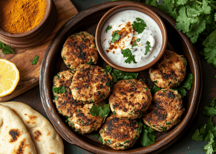 Savoury Chicken Spinach Kebab 1 Savoury Chicken Spinach Kebab