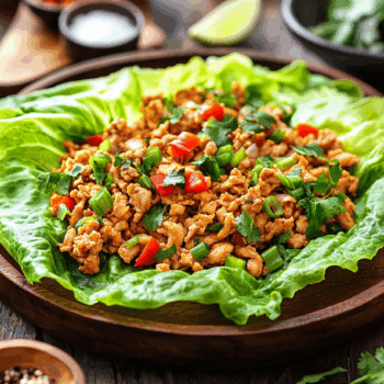 Yummy Thai Chicken Lettuce Wraps2