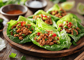 Yummy Thai Chicken Lettuce Wraps