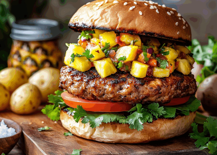 Easy Homemade Jerk Pork Burgers With Fresh Pineapple Salsa 1 Easy Homemade Jerk Pork Burgers With Fresh Pineapple Salsa