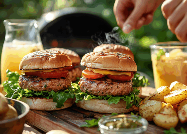 Easy Homemade Grilled Turkey Burgers 1 Easy Homemade Grilled Turkey Burgers