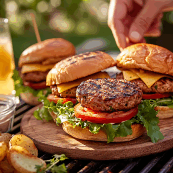 Easy Homemade Grilled Turkey Burgers 2 Easy Homemade Grilled Turkey Burgers