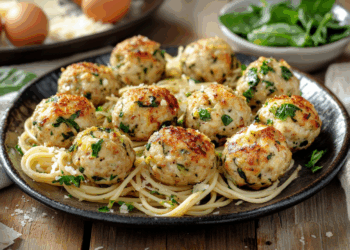 Special Spinach And Onion Chicken Meatballs