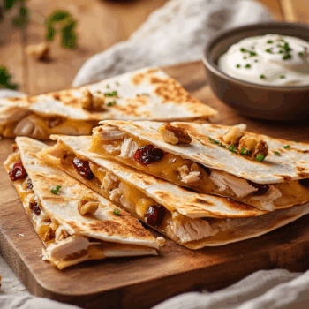 Filling Turkey Cranberry And Brie Quesadilla2