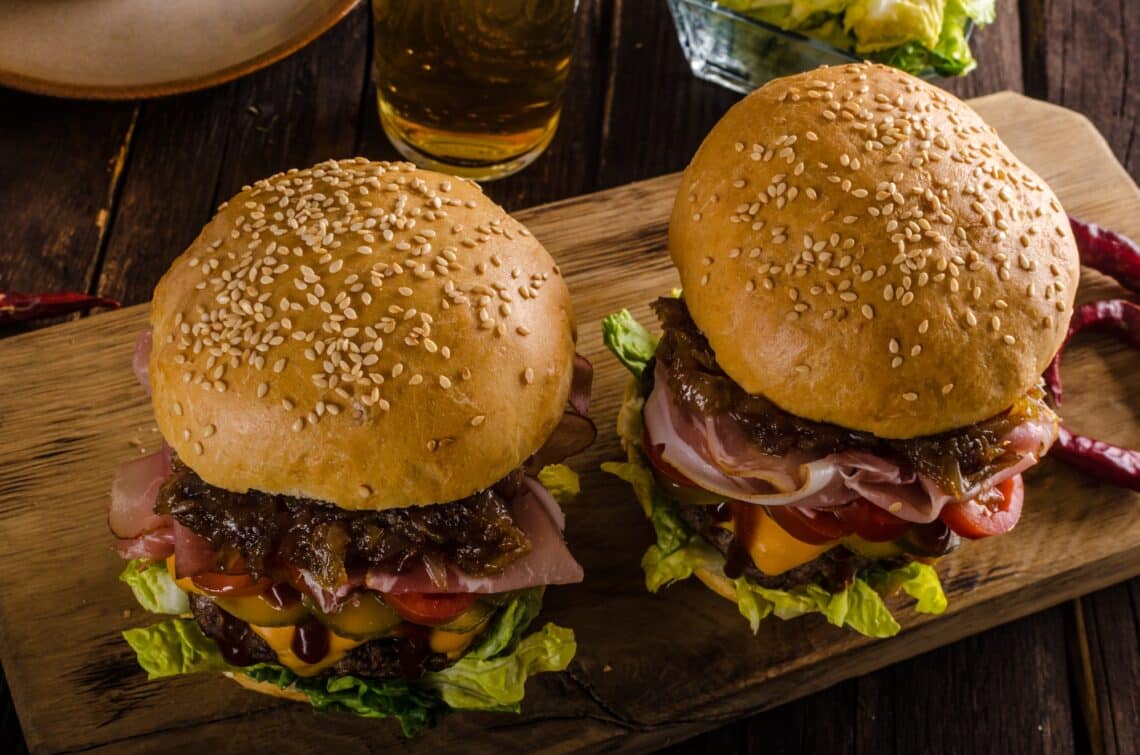 Triple Onion Turkey Burgers