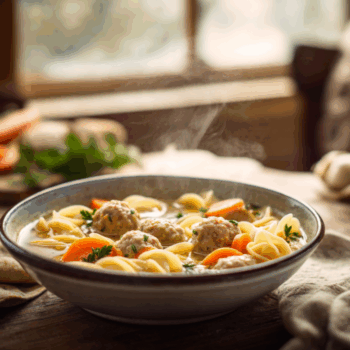 Filling Turkey Meatball Soup2