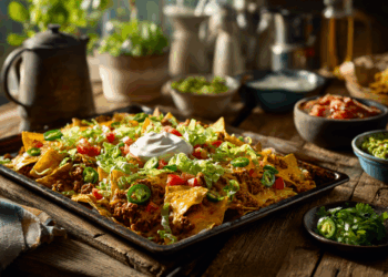 Cheesy Turkey Nachos
