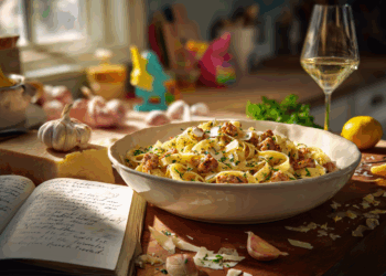 Lemony Pork Pasta
