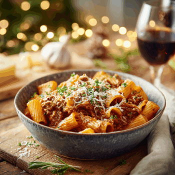 Special Rigatoni Pasta With Minced Lamb And Beef 2 Special Rigatoni Pasta With Minced Lamb And Beef2