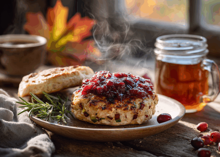 Delicious Bacon Maple Chicken Burger With Cranberry Sauce Recipe 1 Delicious Bacon Maple Chicken Burger With Cranberry Sauce Recipe