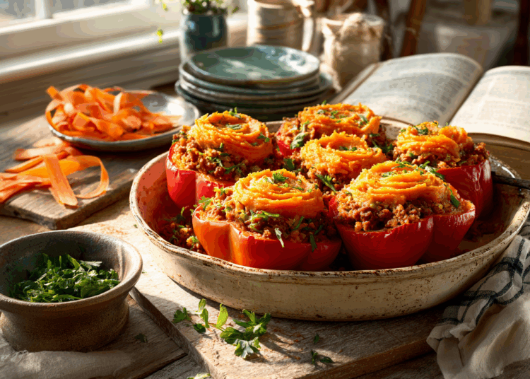 Easy Shepherds Pie Stuffed Peppers