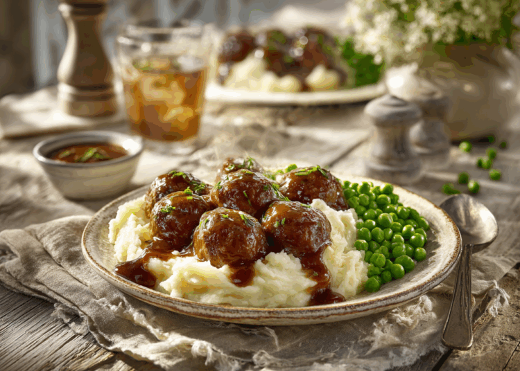 Comforting Salisbury Steak Meatballs