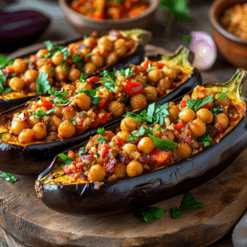 Heavenly Baked Eggplant Stuffed With Spicy Tomato Chickpeas2