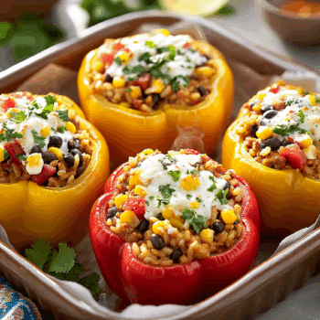 Enticing Spanish Rice Stuffed Bell Peppers2