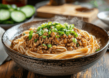 Delicious Minced Pork Tossed Noodles Recipe