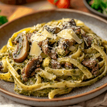 Savoury Beef And Pesto Pasta2