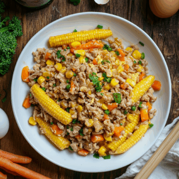 Refreshing Stir Fried Baby Corn With Pork Mince2