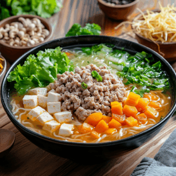 Delicious Pork Mince And Tofu Vegetable Thai Soup 2 Delicious Pork Mince And Tofu Vegetable Thai Soup2