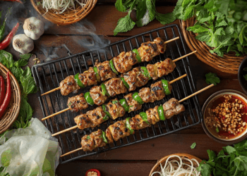 Amazing Grilled Pork Mince And Lemongrass