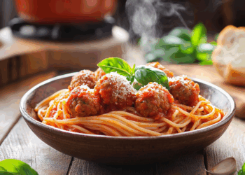 Satisfying Italian Spaghetti With Turkey Balls