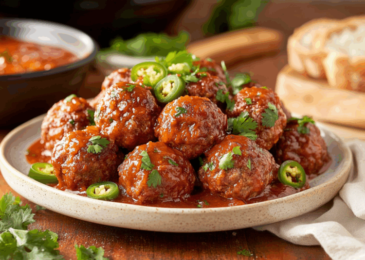 Amazing Picante Stuffed Meatballs
