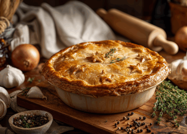 Flaky Pork And Beef Tourtiere