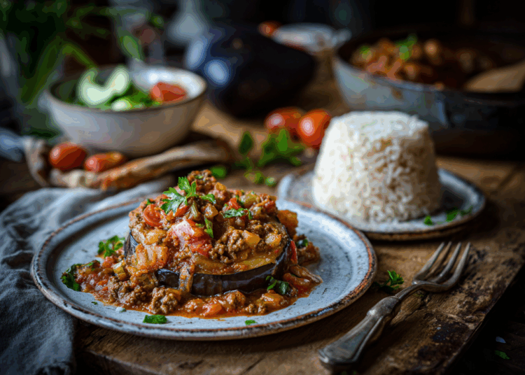 Delightful Armenian Style Eggplant With Ground Beef
