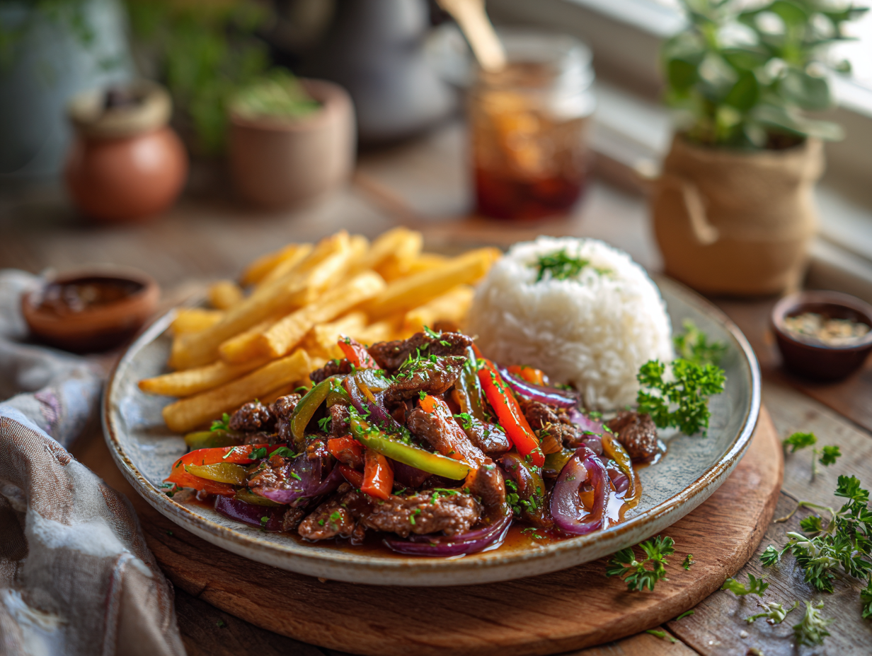 Amazing Ground Beef Saltado