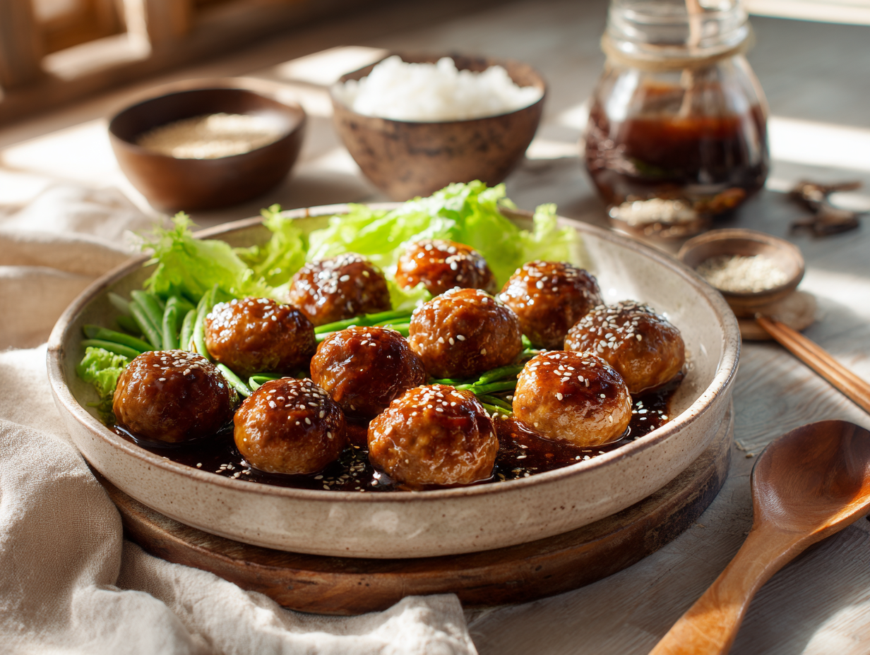 Delicious Teriyaki Turkey Meatballs