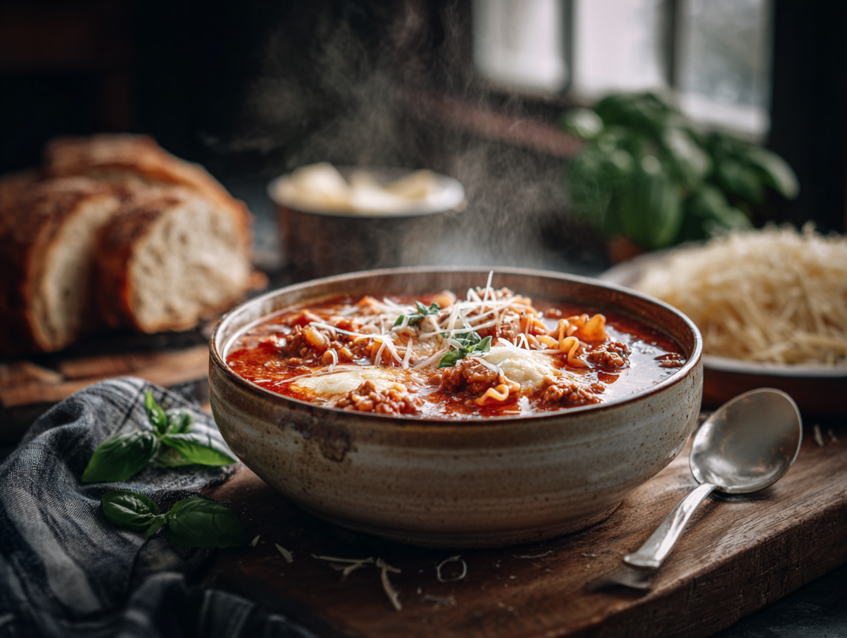Easy Healthy Lasagna Soup