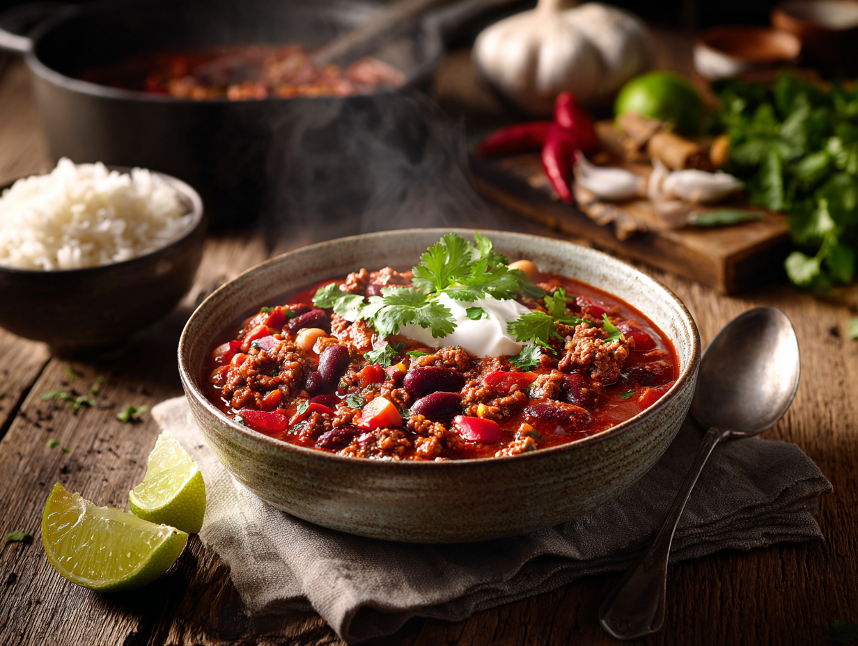 Perfect And Steamy Turkey Chili Con Carne
