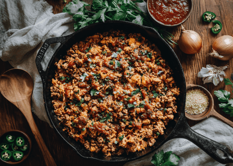 Satisfying Turkey Taco Skillet