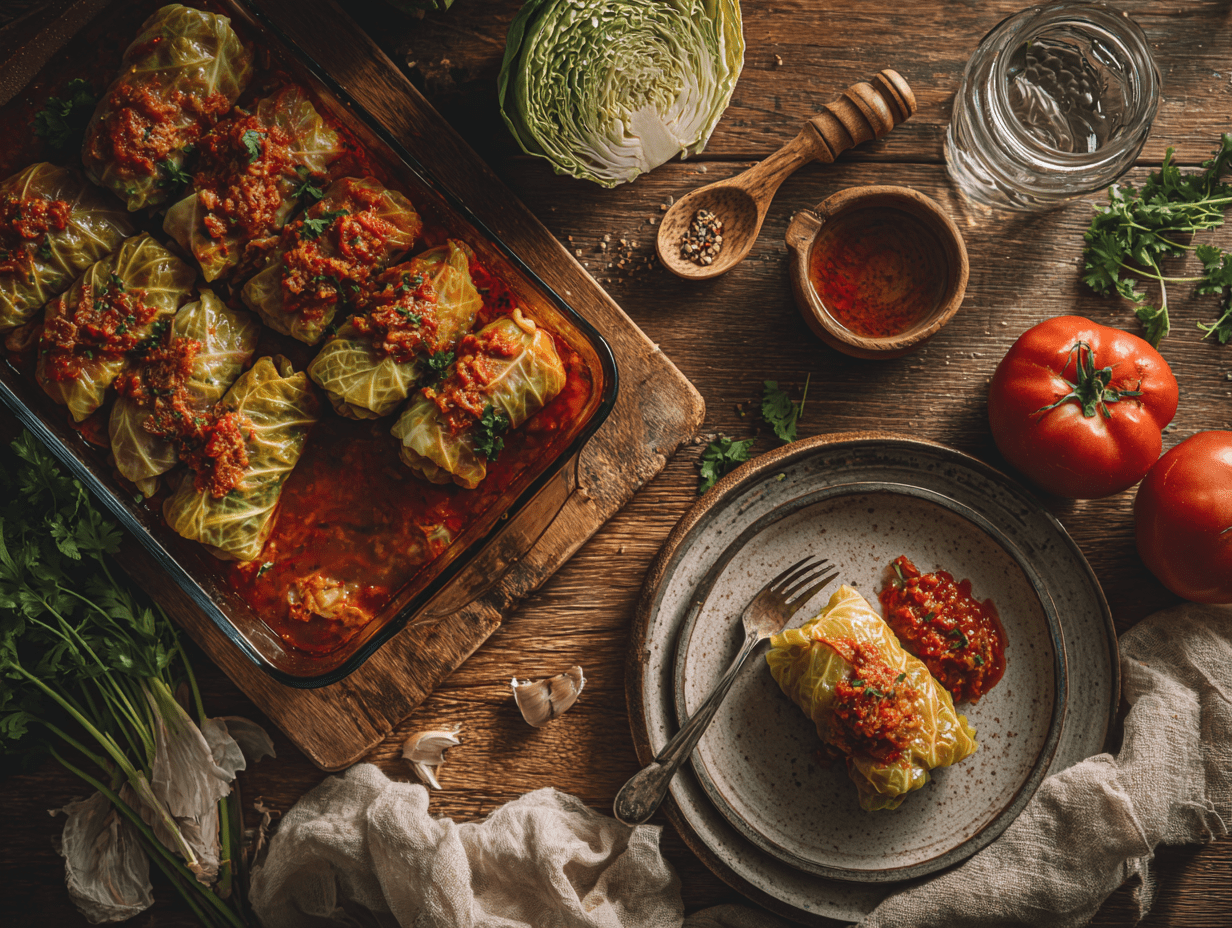 Appetizing Turkey Picadillo Cabbage Rolls