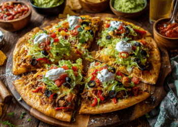 Delightful Taco Salad Pizza