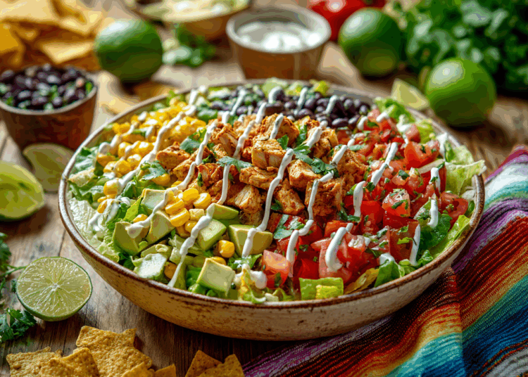Healthy Chicken Taco Salad