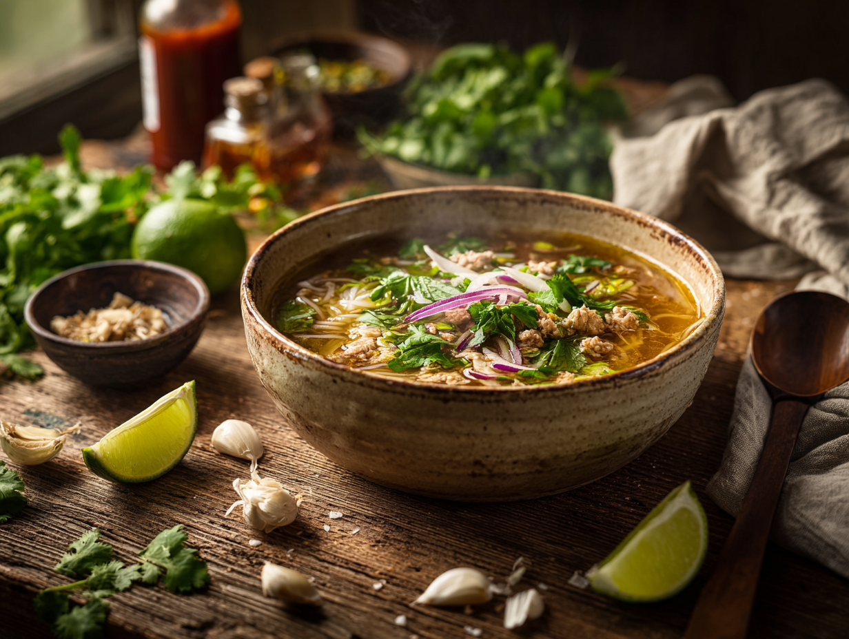 Delectable Turkey Larb Soup