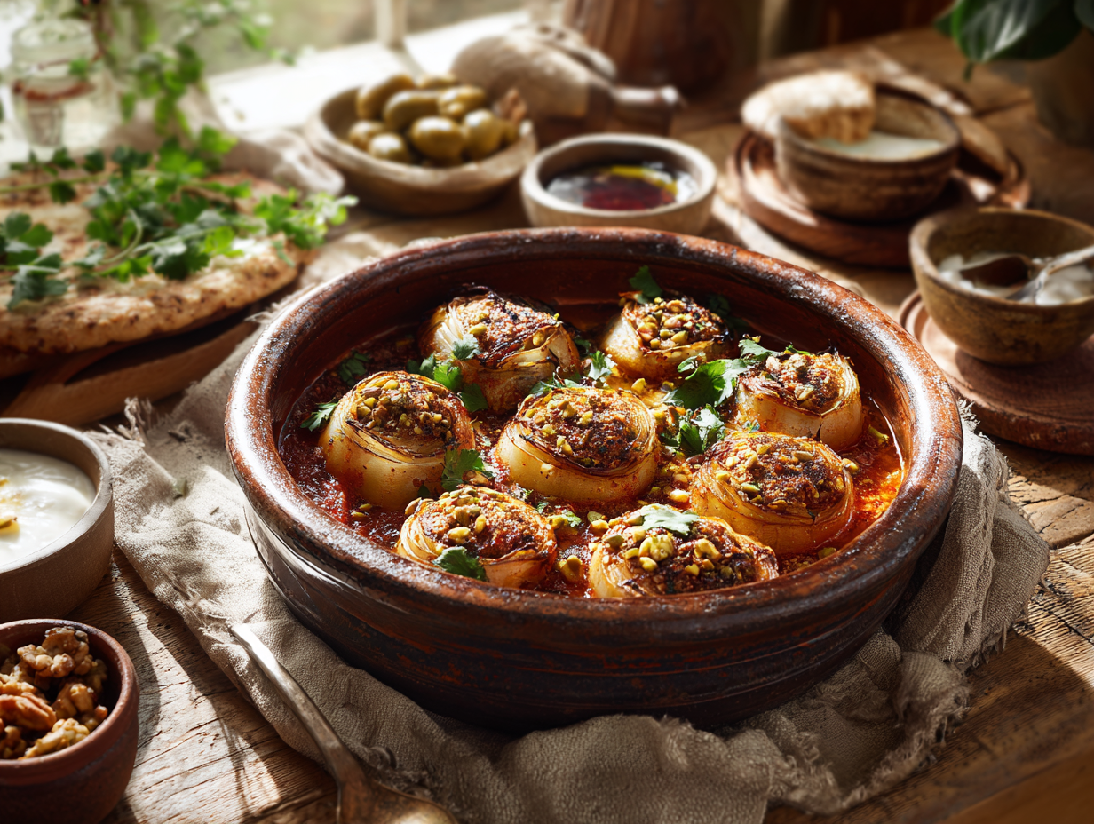 Aromatic Iraqi Stuffed Onions With Lamb And Couscous 2 Aromatic Iraqi Stuffed Onions With Lamb And Couscous
