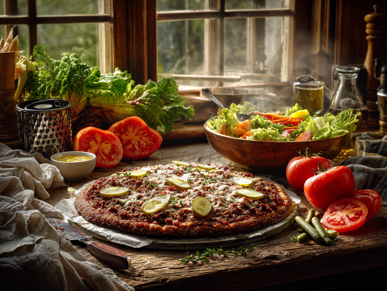 Healthy Grain-Free Meat Pizza