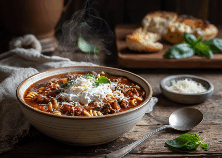 Simple Lazy Lasagna Soup (Slow Cooker) Recipe