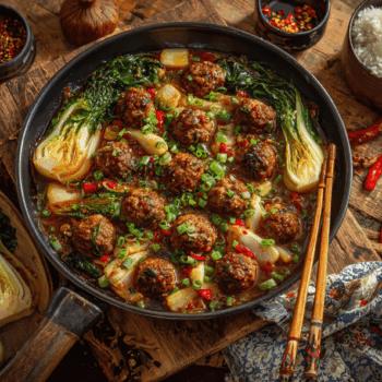 Juicy Braised Meatballs With Szechuan Sauce2