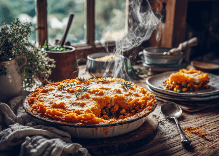 Filling Sweet Potato And Extra Lean Ground Turkey Pie