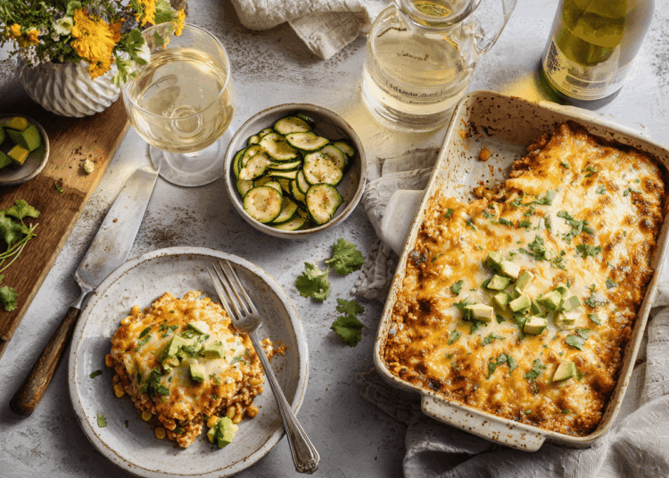 Satisfying Chicken And Quinoa Enchilada Casserole 1 Satisfying Chicken And Quinoa Enchilada Casserole