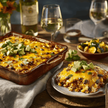 Satisfying Chicken And Quinoa Enchilada Casserole 2 Satisfying Chicken And Quinoa Enchilada Casserole