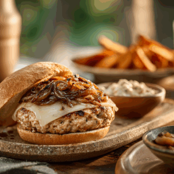 Delicious Triple Onion Turkey Burgers
