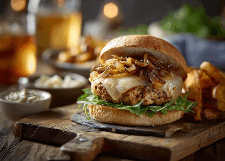 Delicious Triple Onion Turkey Burgers